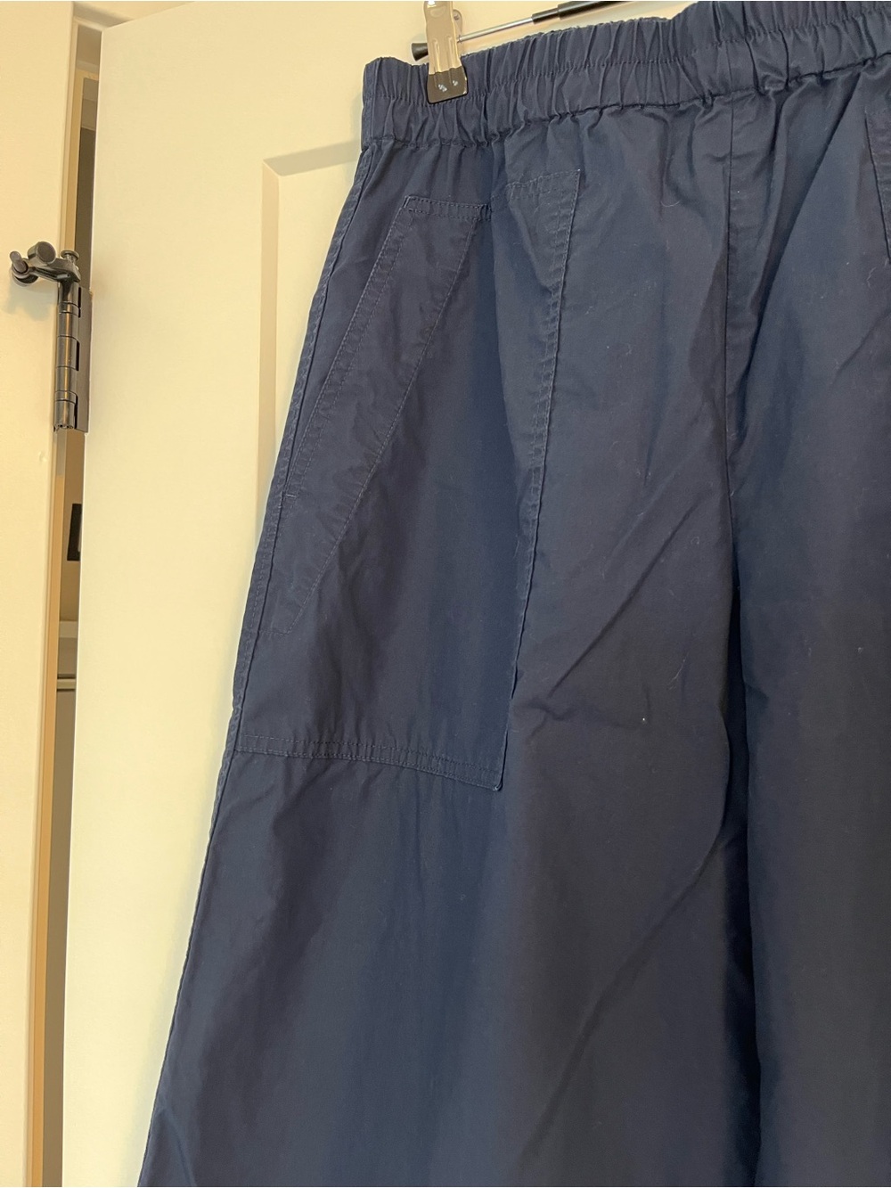 Banana Republic Wide-Leg Cotton Poplin Ankle Pant
